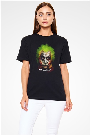Einstein Siyah Unisex Tişört T-Shirt - TişörtFabrikası