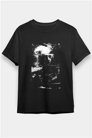 Einstein Siyah Unisex Tişört T-Shirt - TişörtFabrikası