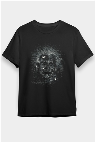 Einstein Siyah Unisex Tişört T-Shirt - TişörtFabrikası