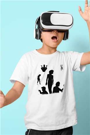 Einstürzende Neubauten Baskılı Unisex Beyaz Çocuk Tişört
