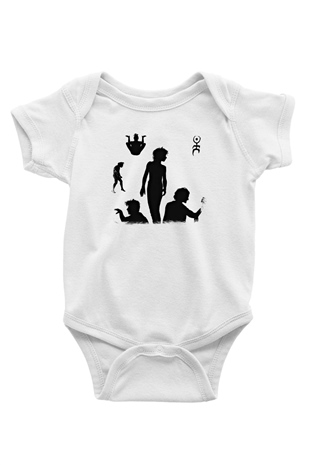 Einstürzende Neubauten Baskılı Unisex Beyaz Bebek Body - Zıbın