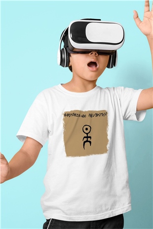 Einstürzende Neubauten Baskılı Unisex Beyaz Çocuk Tişört