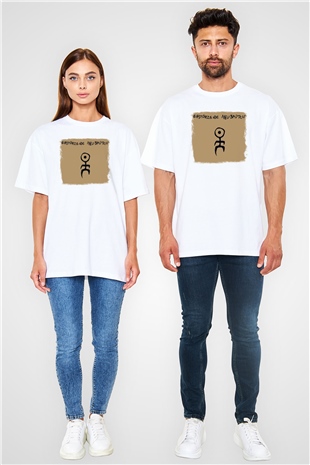 Einstürzende Neubauten Baskılı Unisex Beyaz Oversize Tişört