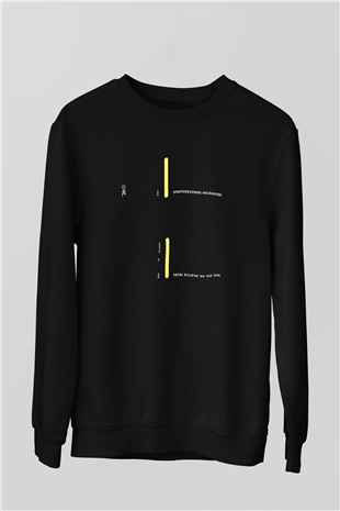 Einstürzende Neubauten Baskılı Unisex Siyah Sweatshirt