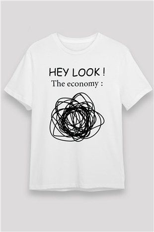 Ekonomist Beyaz Unisex Tişört T-Shirt - TişörtFabrikası