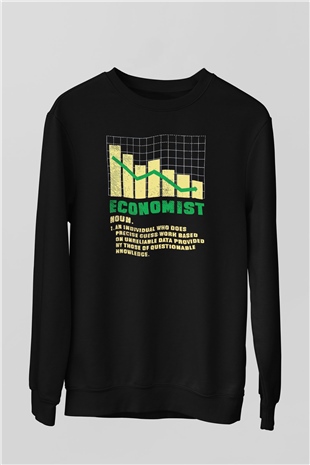 Ekonomist Siyah Unisex Sweatshirt