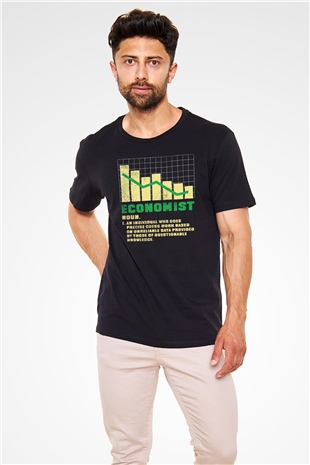 Ekonomist Siyah Unisex Tişört T-Shirt - TişörtFabrikası