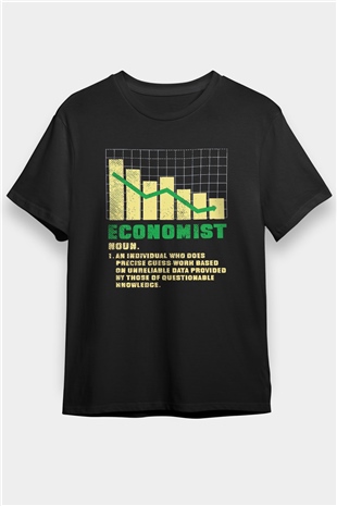 Ekonomist Siyah Unisex Tişört T-Shirt - TişörtFabrikası