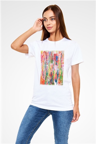 Ekspresyonizm Beyaz Unisex Tişört T-Shirt - TişörtFabrikası