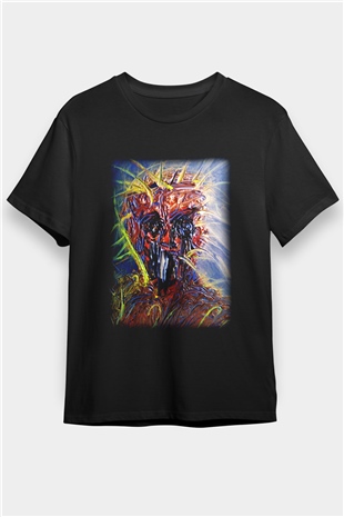 Ekspresyonizm Siyah Unisex Tişört T-Shirt - TişörtFabrikası