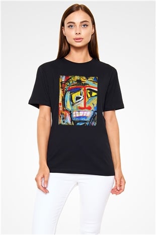 Ekspresyonizm Siyah Unisex Tişört T-Shirt - TişörtFabrikası