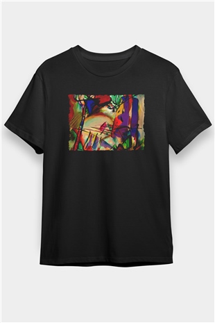 Ekspresyonizm Siyah Unisex Tişört T-Shirt - TişörtFabrikası