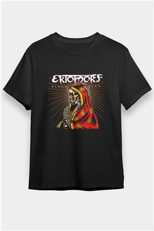 Ektomorf Baskılı Unisex Siyah Tişört