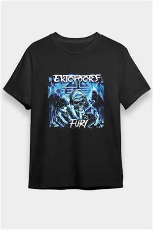 Ektomorf Baskılı Unisex Siyah Tişört