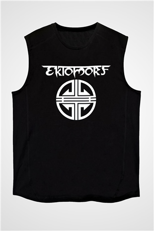 Ektomorf Siyah Unisex Kolsuz Tişört