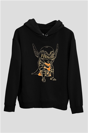 Elden Ring Baskılı Unisex Siyah Kapüşonlu Sweatshirt