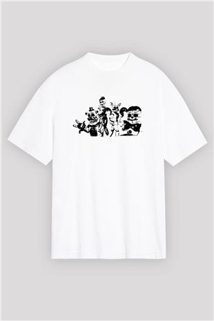Elden Ring Baskılı Unisex Siyah Oversize Tişört - Tshirt