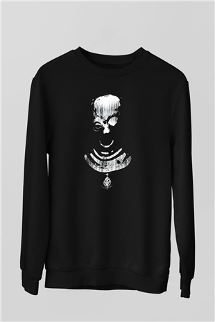 Elden Ring Baskılı Unisex Siyah Sweatshirt