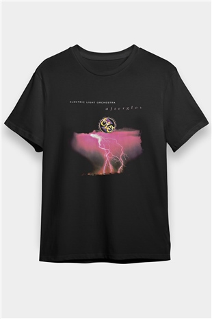 Electric Light Orchestra Baskılı Unisex Siyah Tişört