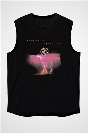 Electric Light Orchestra Baskılı Unisex Siyah Kolsuz Tişört