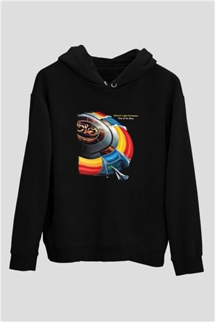 Electric Light Orchestra Baskılı Unisex Siyah Hoodie