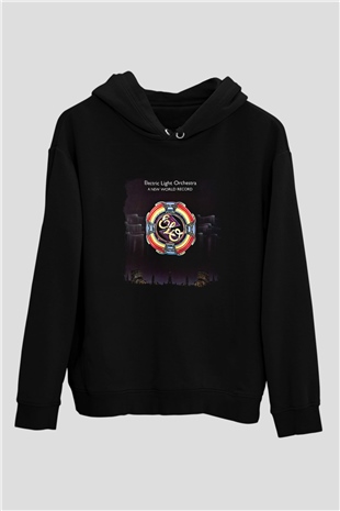 Electric Light Orchestra Baskılı Unisex Siyah Hoodie