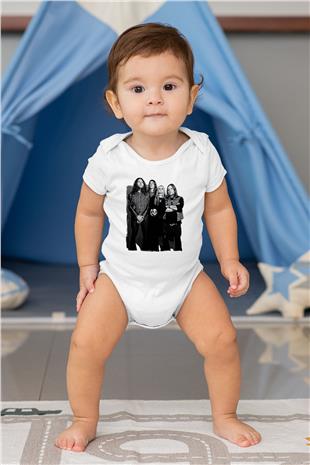 Electric Wizard Baskılı Beyaz Unisex Bebek Body - Zıbın