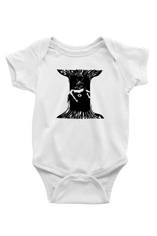 Electric Wizard Baskılı Beyaz Unisex Bebek Body - Zıbın