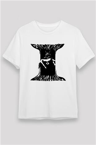 Electric Wizard Baskılı Unisex Beyaz Tişört - Tshirt