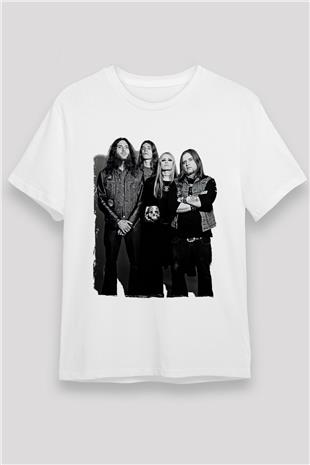 Electric Wizard Baskılı Unisex Beyaz Tişört - Tshirt