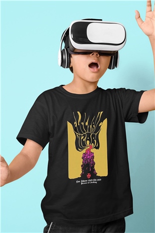Electric Wizard Baskılı Unisex Siyah Çocuk Tişört - Tshirt