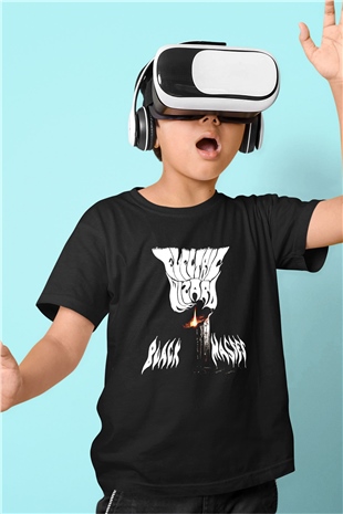 Electric Wizard Baskılı Unisex Siyah Çocuk Tişört - Tshirt