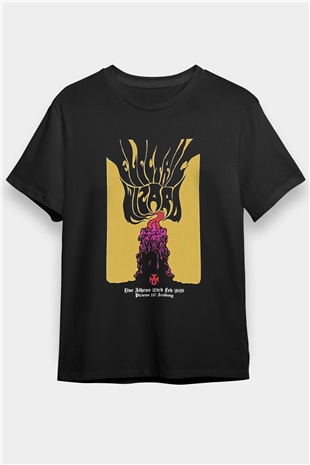 Electric Wizard Baskılı Unisex Siyah Tişört - Tshirt