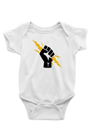 Elektrikçi Baskılı Beyaz Unisex Bebek Body - Zıbın