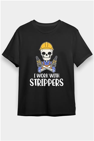 Elektrikçi Siyah Unisex Tişört T-Shirt - TişörtFabrikası