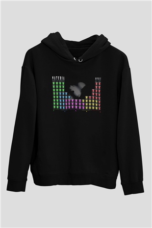 ElementlerSiyah  Unisex Hoodie