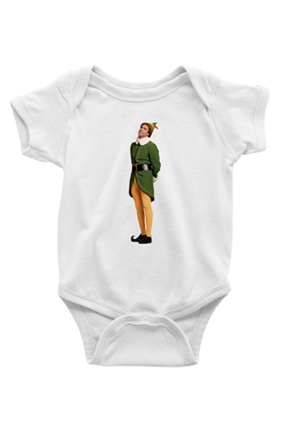 Elf Beyaz Bebek Body - Zıbın