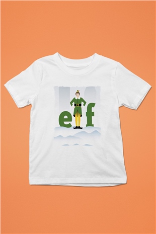 Elf Beyaz Unisex Çocuk Tişört