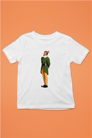 Elf Beyaz Unisex Çocuk Tişört