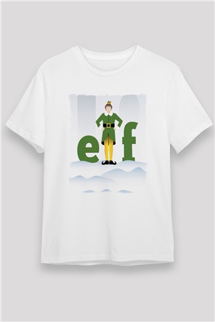 Elf Beyaz Unisex Tişört T-Shirt
