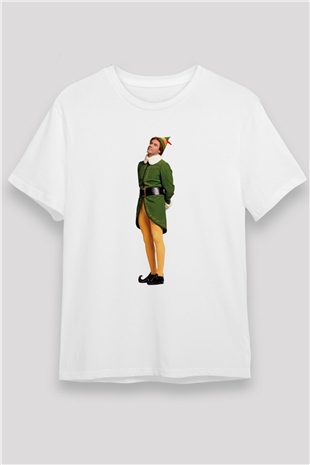Elf Beyaz Unisex Tişört T-Shirt