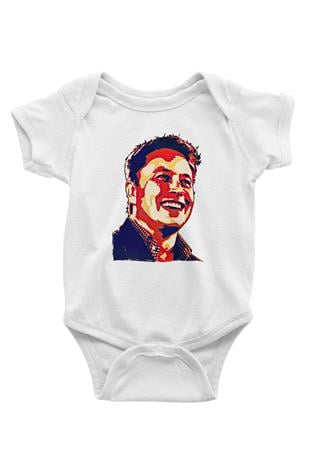 Elon Musk Baskılı Beyaz Unisex Bebek Body - Zıbın