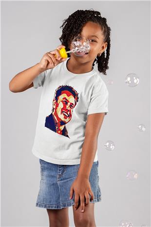 Elon Musk Baskılı Beyaz Unisex Beyaz Çocuk Tişört - Tshirt