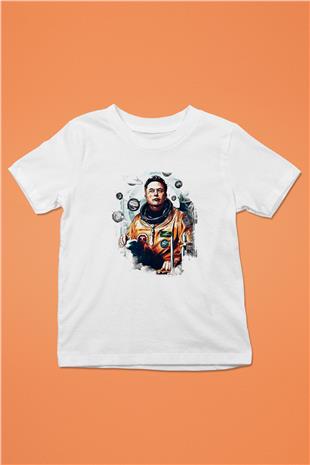 Elon Musk Baskılı Beyaz Unisex Beyaz Çocuk Tişört - Tshirt