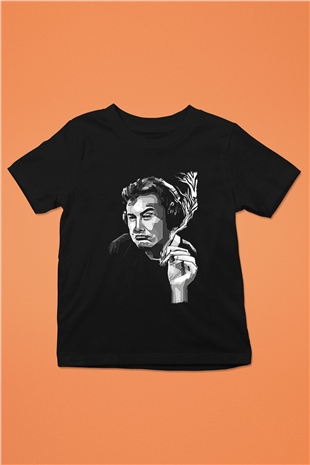 Elon Musk Baskılı Unisex Siyah Çocuk Tişört - Tshirt