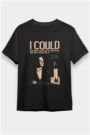 Elon Musk Baskılı Unisex Siyah Tişört - Tshirt