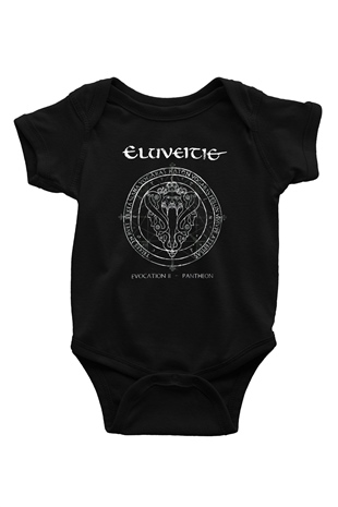 Eluveitie Baskılı Siyah Bebek Body - Zıbın
