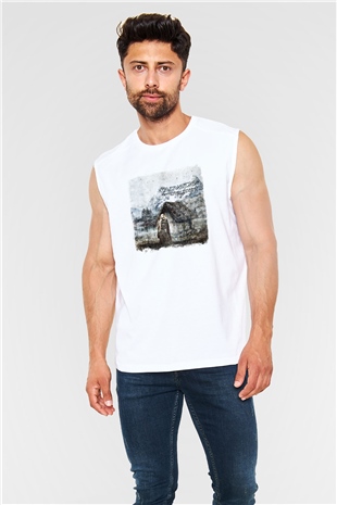 Eluveitie Baskılı Unisex Beyaz Kolsuz Tişört