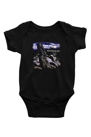 Eluveitie Baskılı Unisex Siyah Bebek Body - Zıbın