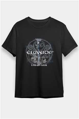 Eluveitie Baskılı Unisex Siyah Tişört